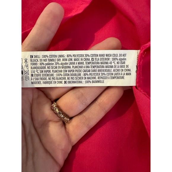 English Factory Long Sleeve V Ruffled Mini‎ in Berry Size S - Picture 7 of 8